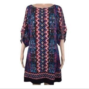 LAUNDRY by Shelli Segal Aztec design dress size 8P